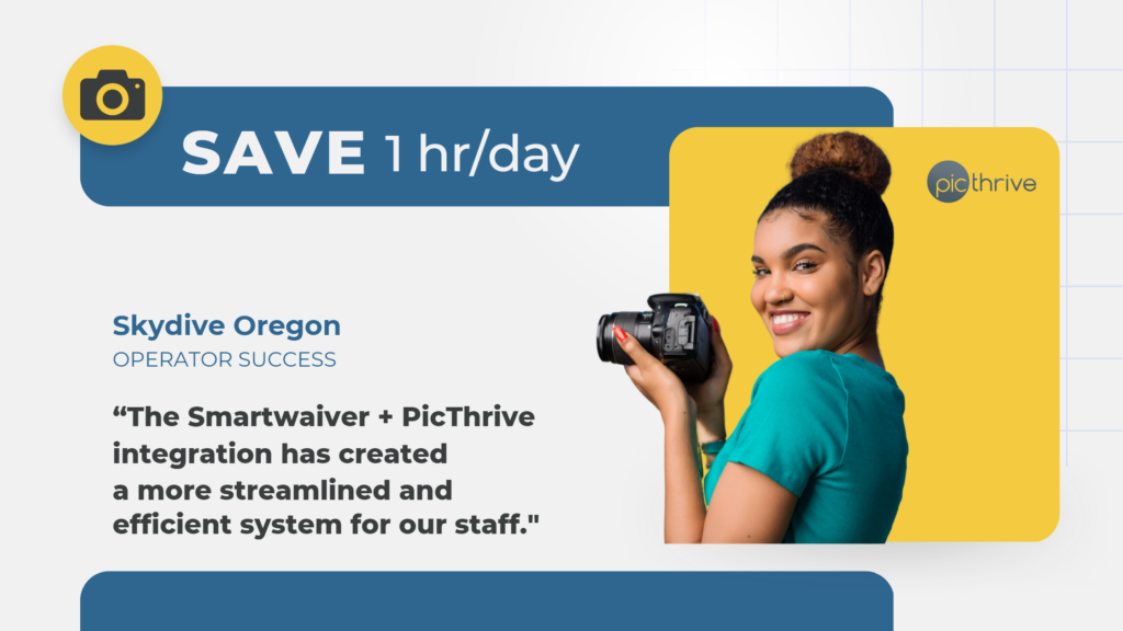 Skydive Oregon uses PicThrive + Smartwaiver integration